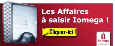 Toutes nos promotions Iomega du moment !